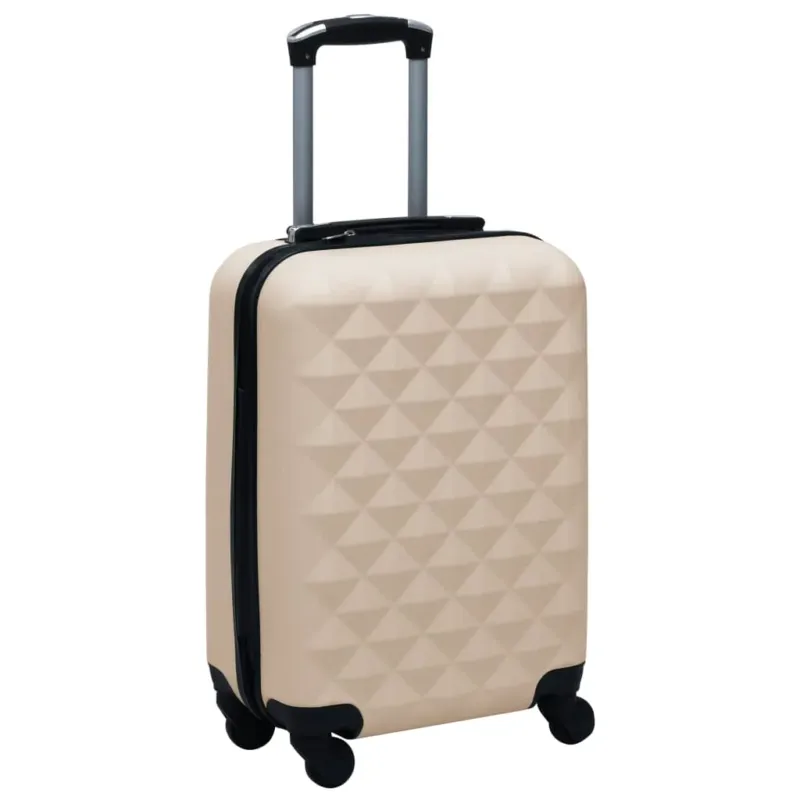 Solo Oggi Trolley a Custodia Rigida in ABS Chiusura di Sicurezza 4 Ruote Girevoli 360°Oro