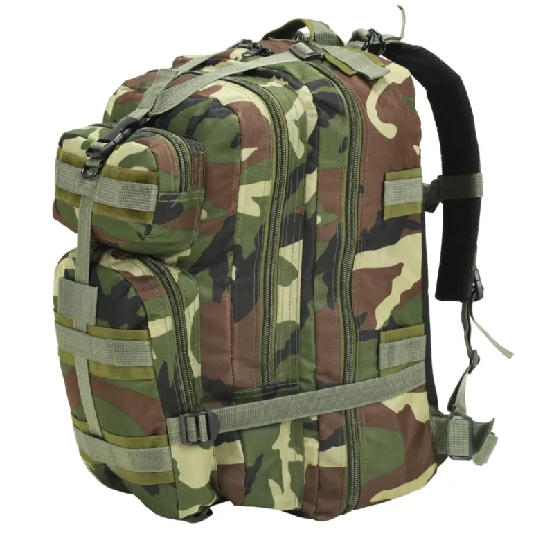 Quantità Limitata Zaino Stile Militare Design Comodo e Pratico Supporto alla Schiena 50 L Mimetico