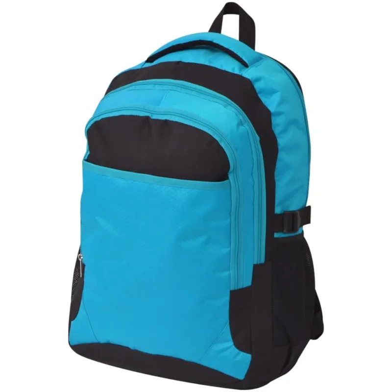 A Buon Prezzo Zaino da Scuola 40 L 33 x 17 x 50 cm Idrorepellente Nero e Blu