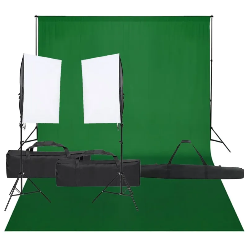 Offerta Limitata Kit per Studio Fotografico con Set di Luci e Fondale
