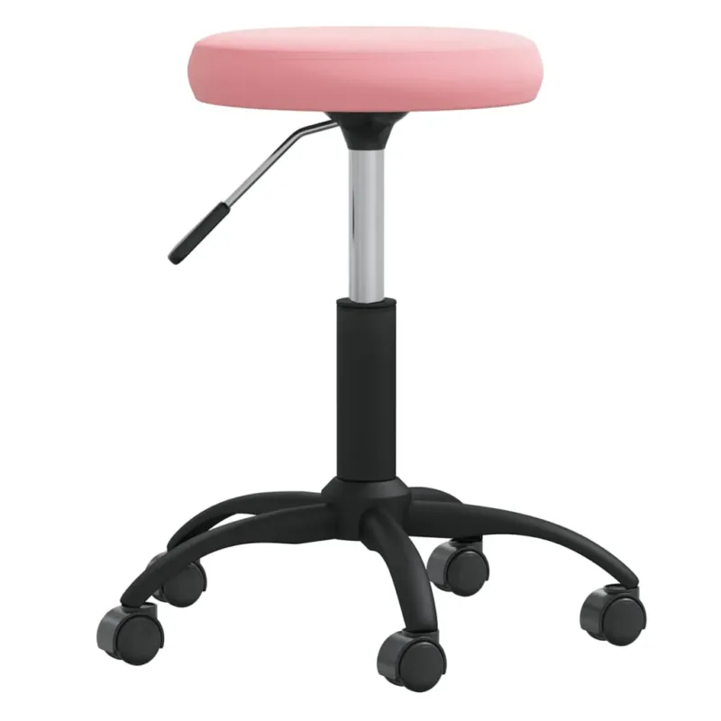 Prezzo Basso Sgabello da Massaggio in Velluto Rosa