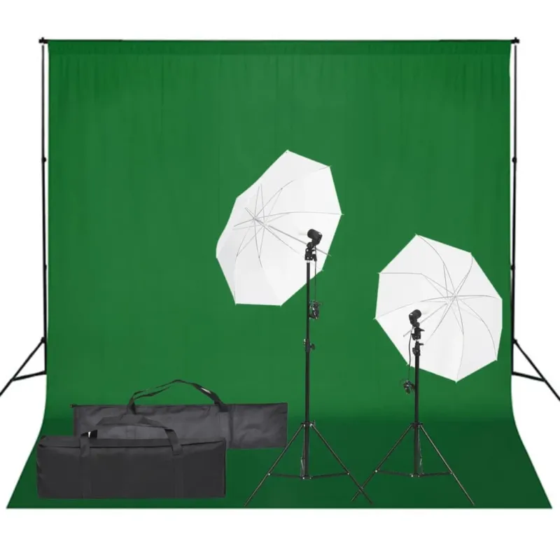 Kit per Studio Fotografico con Set di Luci e Fondale Reso Gratuito