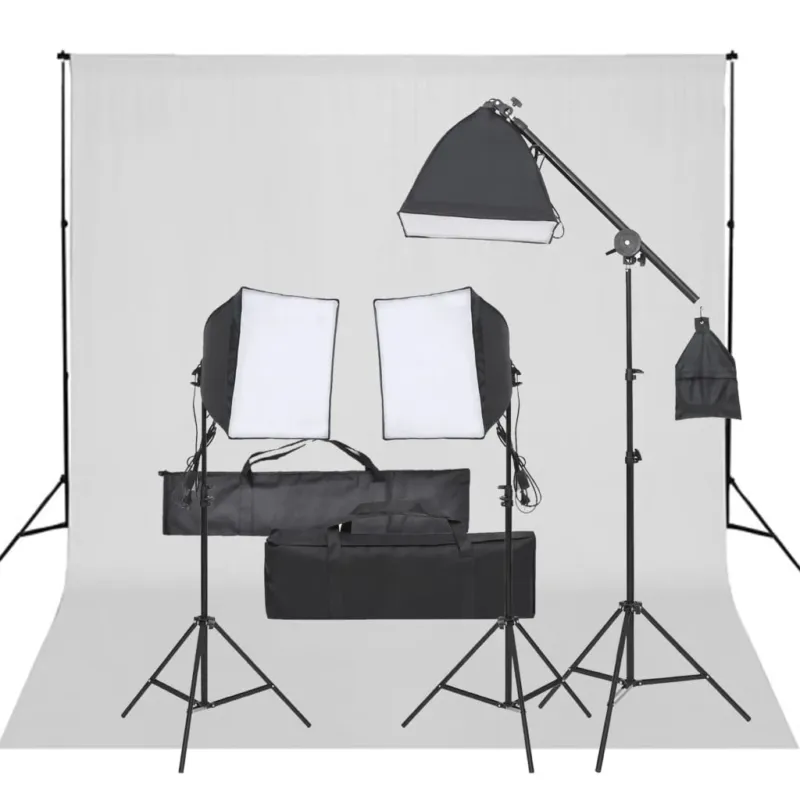 Novità Kit per Studio Fotografico con Set di Luci e Fondale