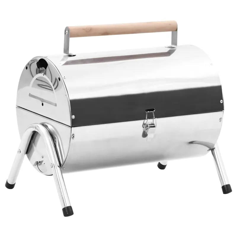 Barbecue Portatile da Tavolo Portatile in Acciaio Inox con Doppia Griglia Promo Stagionale