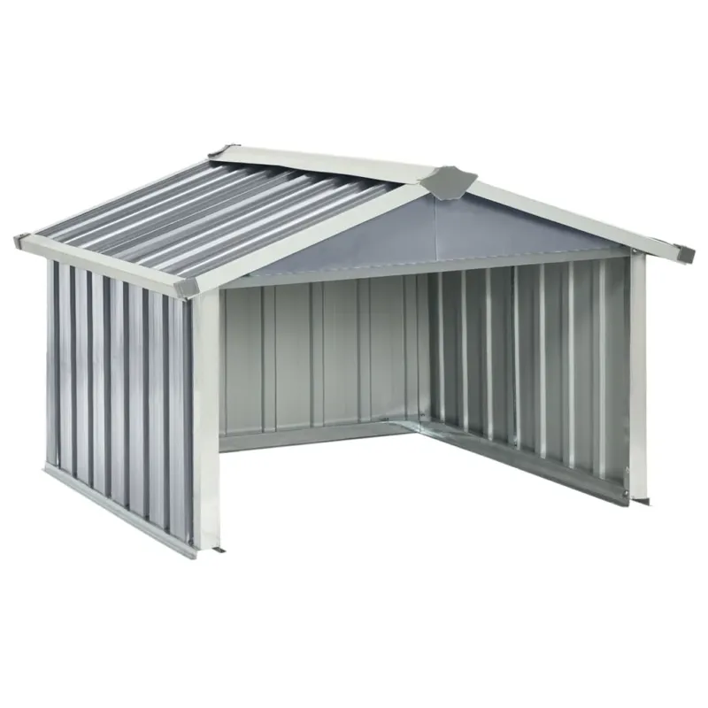 Capanno per Robot Tosaerba Acciaio Zincato Robusto e Stabile Grigio 92x97x63 cm Occasione Imperdibile