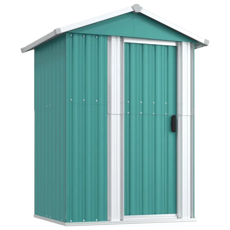 Bestseller Capanno Porta Attrezzi da Giardino Verde Acciaio Zincato Durevole 126x97,5x177cm