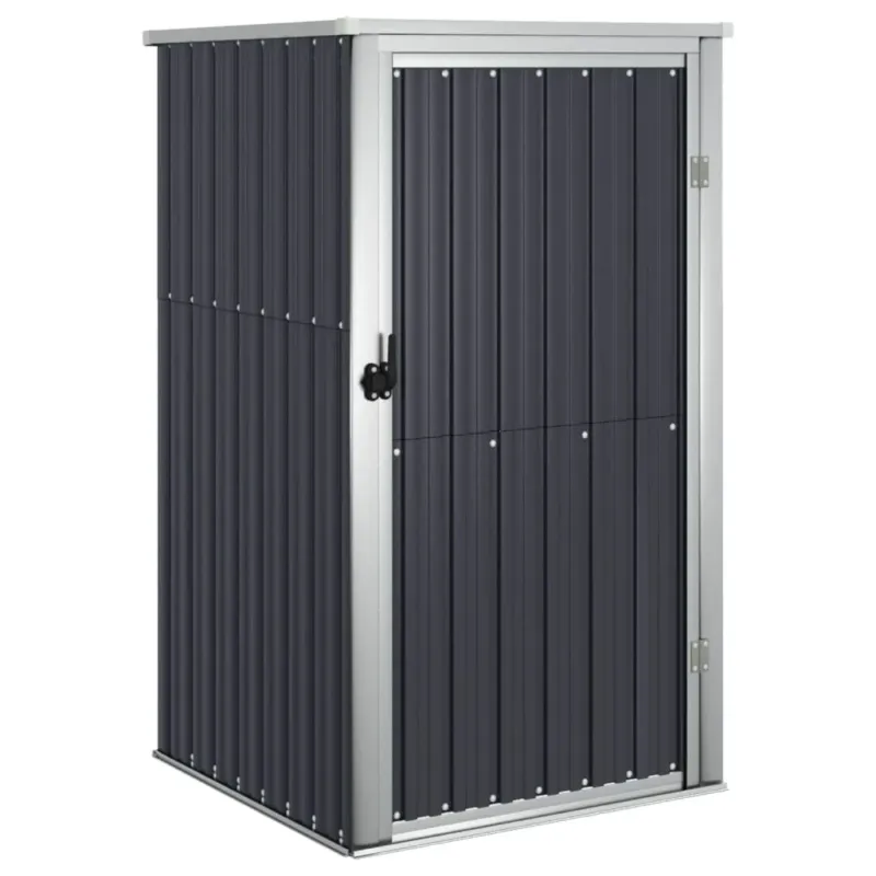 Esclusivo Capanno Porta Attrezzi Antracite Acciaio Zincato metallo e Plastica 88x89x161 cm