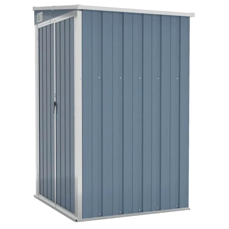 Bestseller Capanno Giardino a Parete Grigio Acciaio Zincato Metallo Durevole 118x100x178 cm