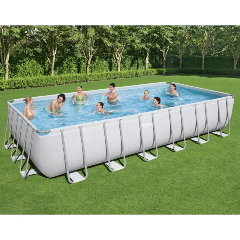 Occasione Imperdibile Piscina Rettangolare Power Steel 732x366x132 cm con Accessori Bestway
