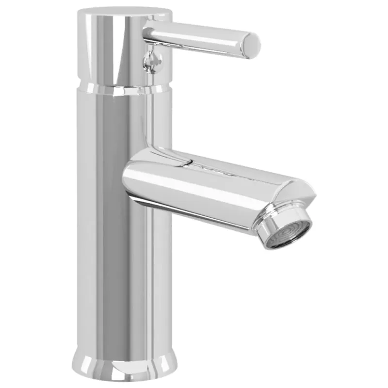Offerta Lampo Rubinetto per Lavabo da Bagno Finitura Cromo 30x176 mm Zinco e Ottone