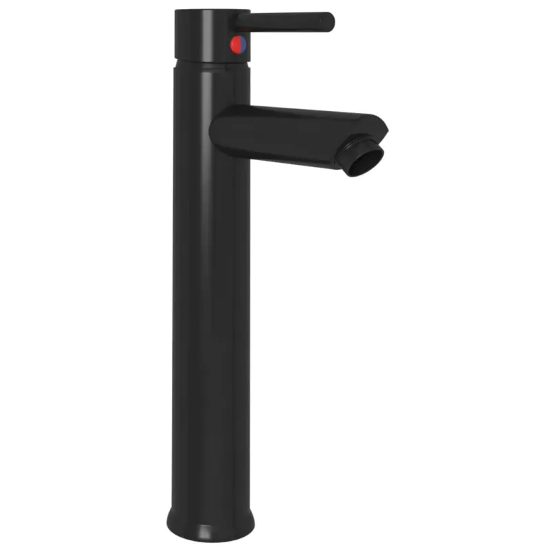 Nuova Collezione Rubinetto Miscelatore per Lavello da Bagno Colore Nero 12x30 cm