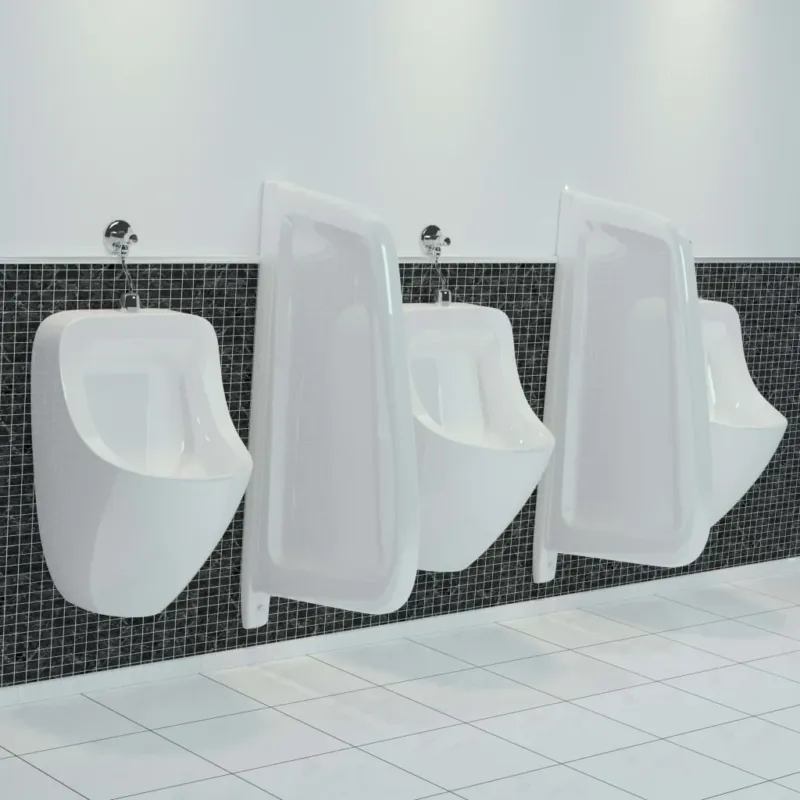 Schermo per Orinatoio Pannello per Privacy a Parete in Ceramica Bianco Offerta