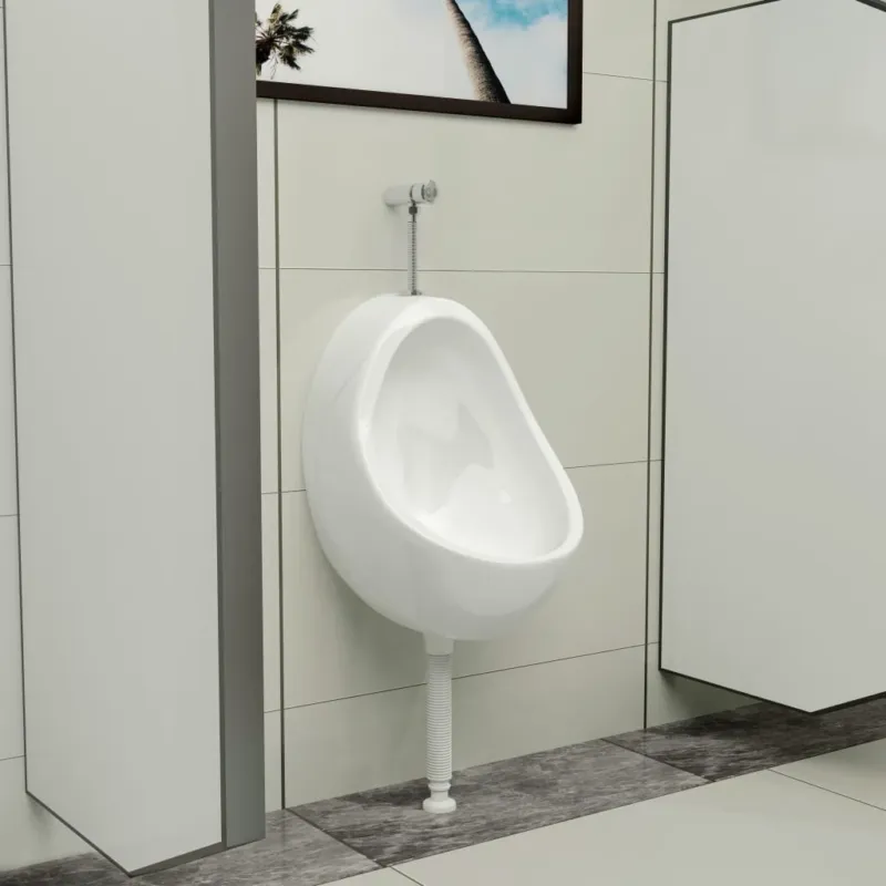 Orinatoio WC Sospeso con Sciacquone Alto in Ceramica Colore Bianco 33x31x48 cm Compra Adesso