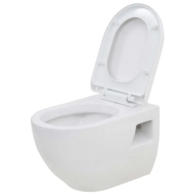 Ultimissimo Modello Water Bagno WC Sospeso in Ceramica Colore Bianco Chiusura Morbida