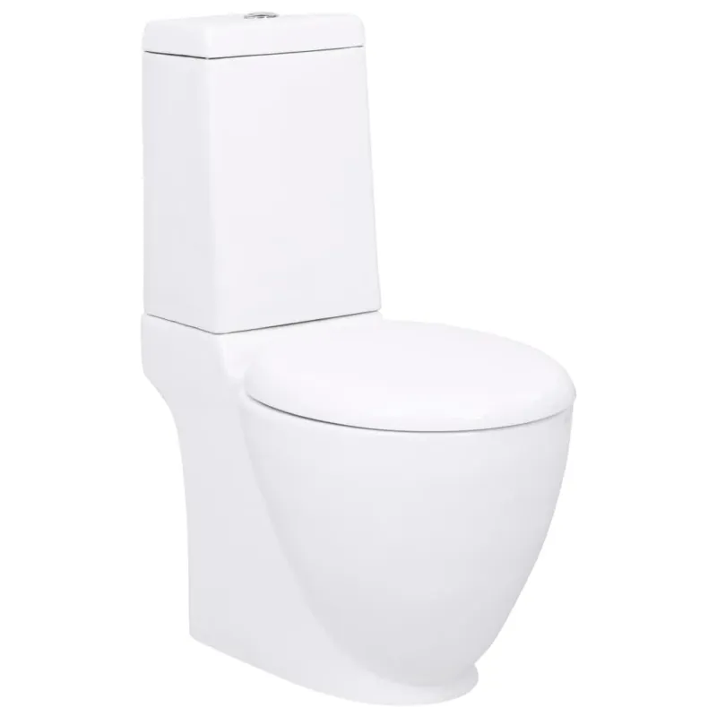 Vaso WC in Ceramica con Scarico Dietro Bianco 65 x 38,5 x 84,5 cm Offerta Del Giorno