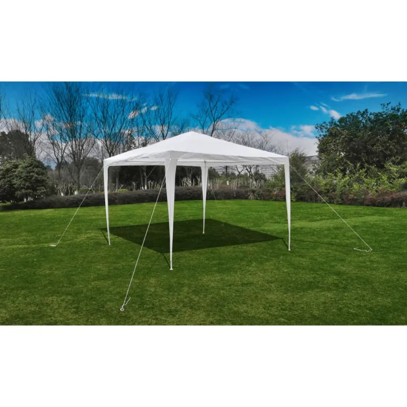 Solo Oggi Gazebo da Esterno per Feste Bianco con Tetto a Piramide 3x3 m