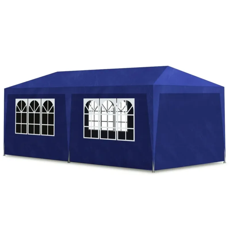 Ultima Occasione Tenda per Feste Blu Altezza 2 Metri Resistente All‘acqua e ai Raggi UV