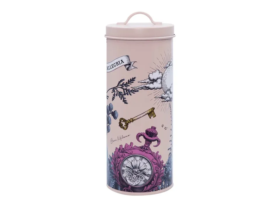 Promozione Allegria, barattolo rotondo h.27 cm - rosa