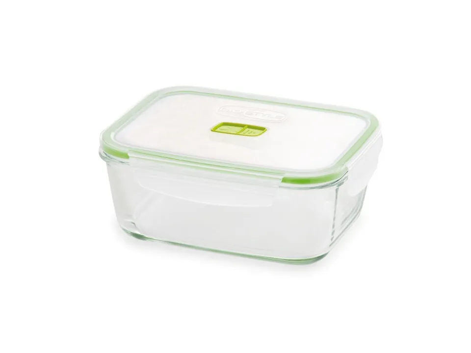 Occasione Imperdibile 2 in 1, contenitore in vetro rettangolare 1,5l