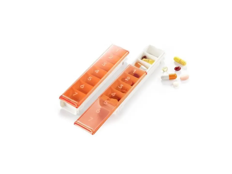 Presto, porta pastiglie arancione Promo Stagionale