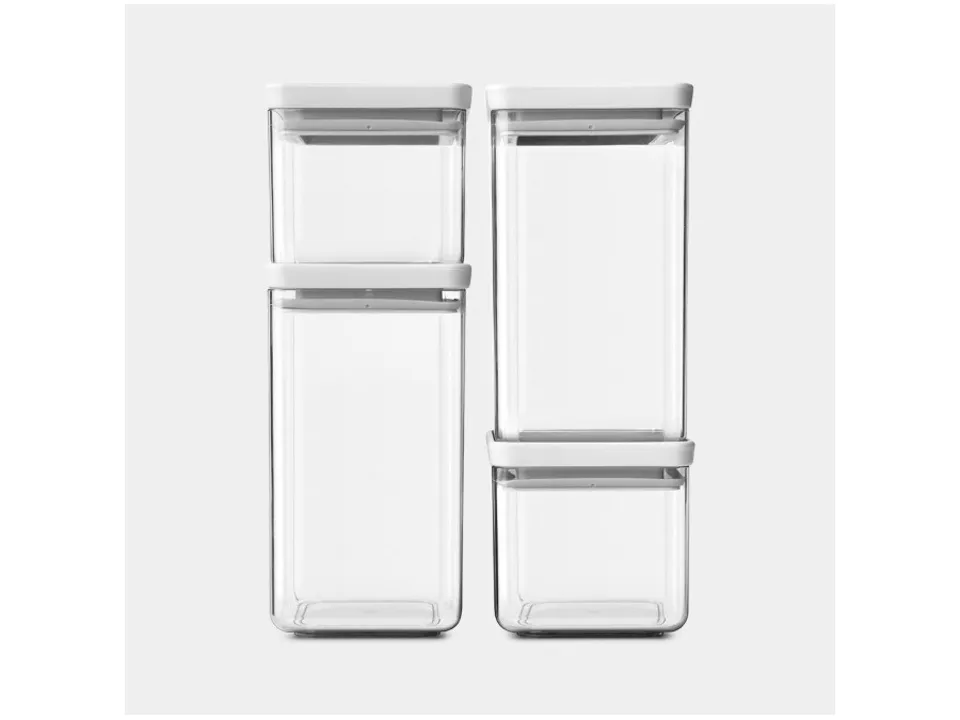 Set 4 barattoli quadrati Occasione