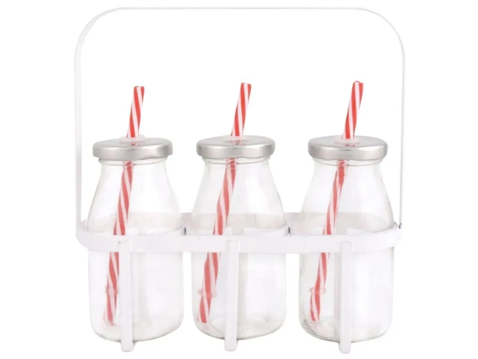 Set 3 bottiglie in vetro m Super Prezzo