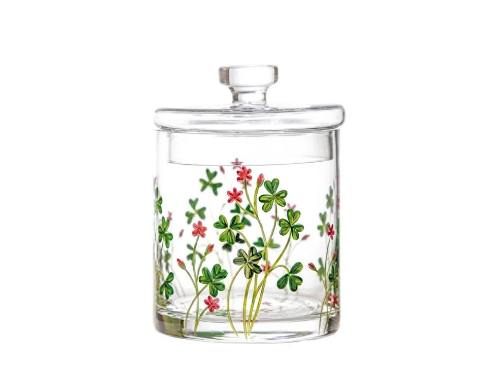 Spedito Oggi Ancora più flora, barattolo con fiori rossi 750 ml