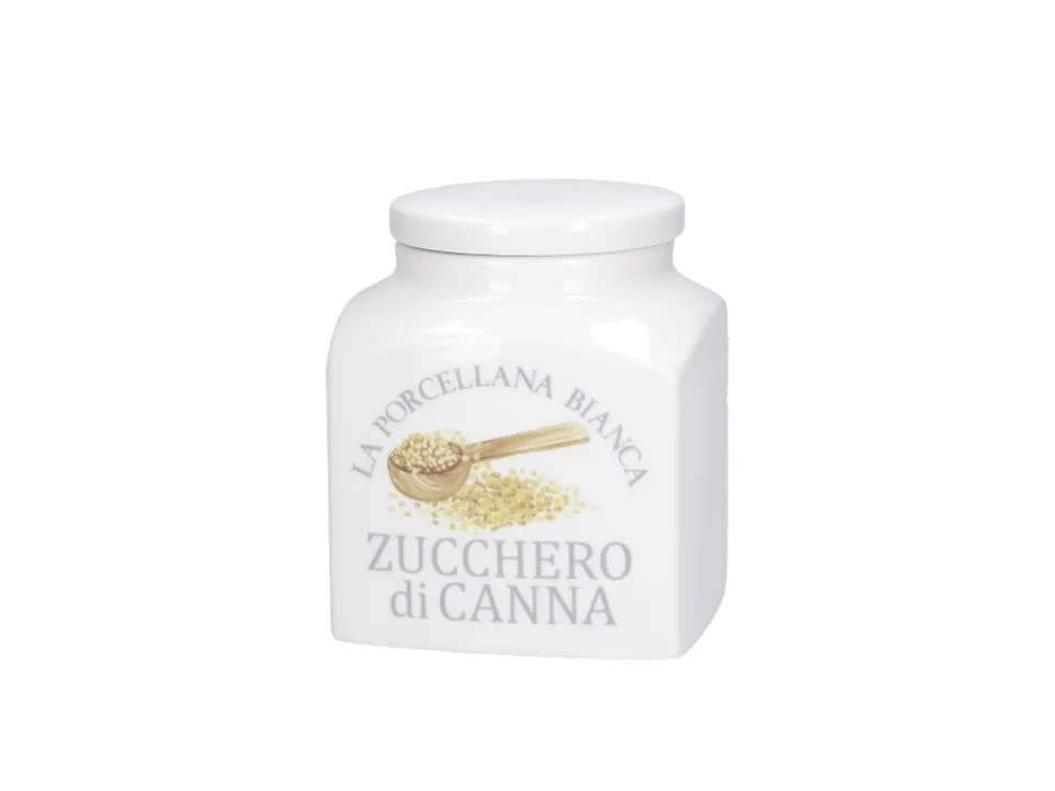 Conserva, barattolo zucchero di canna 11,5x11,5xh14,5 cm, 1100 cc Promo Stagionale