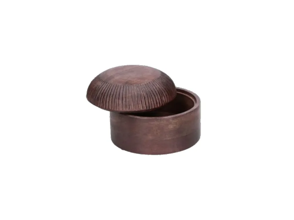 Perseo, contenitore piccolo legno di mango - ø13x9h cm Più Venduto