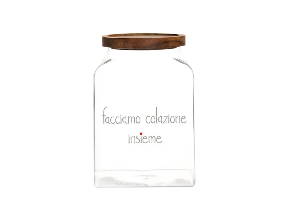 Barattolo facciamo colazione insieme 15x15x22 cm Spedizione Espresso