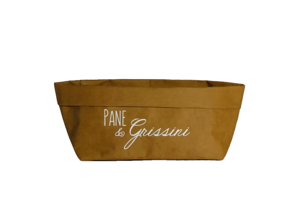 Pane e grissini, contenitore in cellulosa 24x12 avana Subito Disponibile