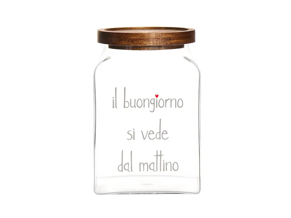 Prezzo Scontato Barattolo il buongiorno si vede dal mattino 12x12x18 cm