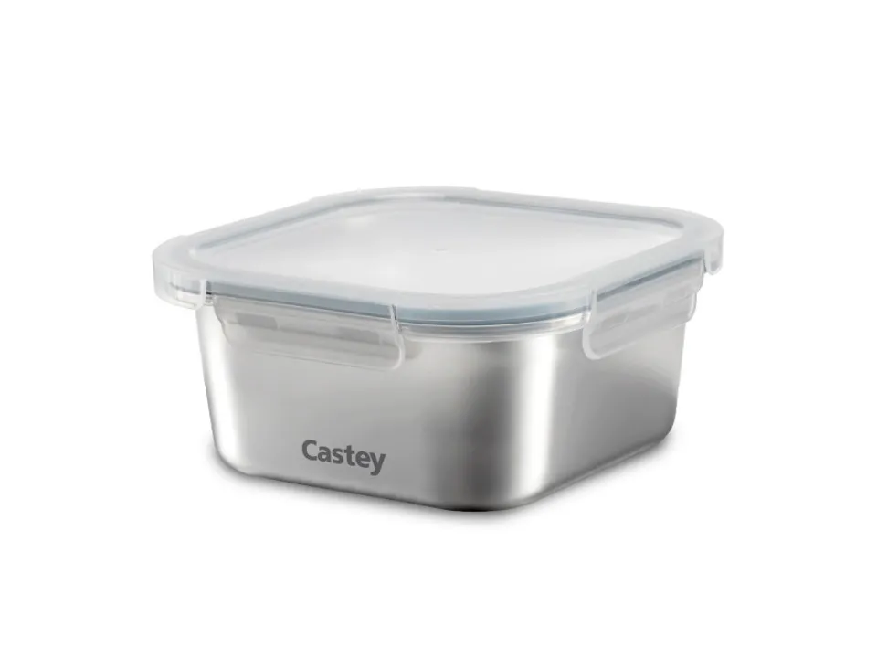 Bestseller Contenitore quadrato per microonde in acciaio inox - 1450 ml