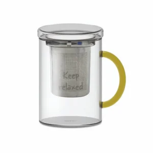 Prezzo Scontato Tisaniera in vetro borosilicato, 420 ml gialla