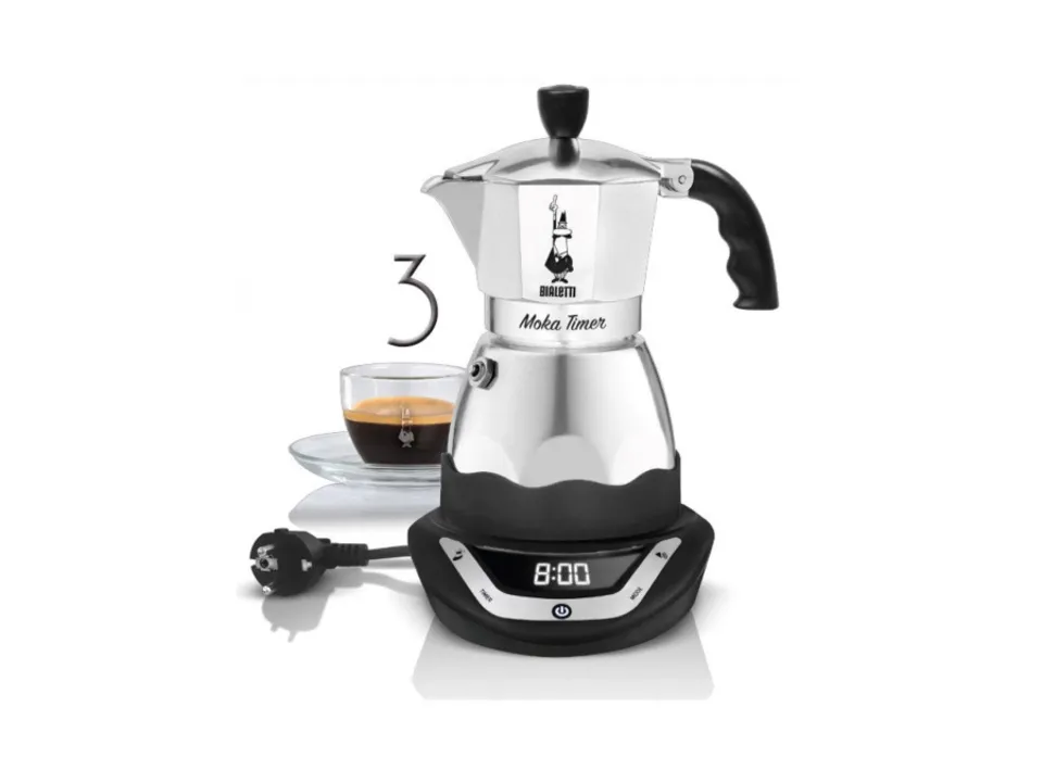 Prezzo Scontato Bialetti - caffettiera elettrica moka timer 3 tazze