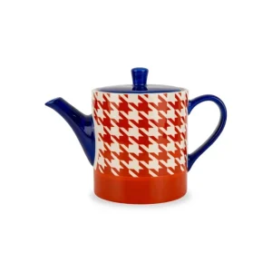 Esclusivo Teiera in stoneware, 850 ml, rosso/blu