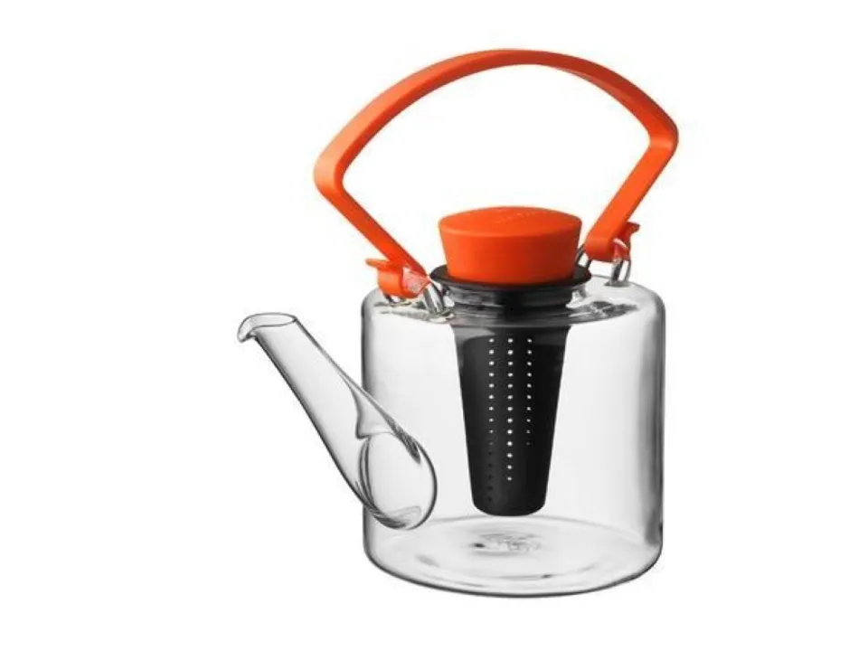 Cylinder, teiera vetro arancio Subito Disponibile