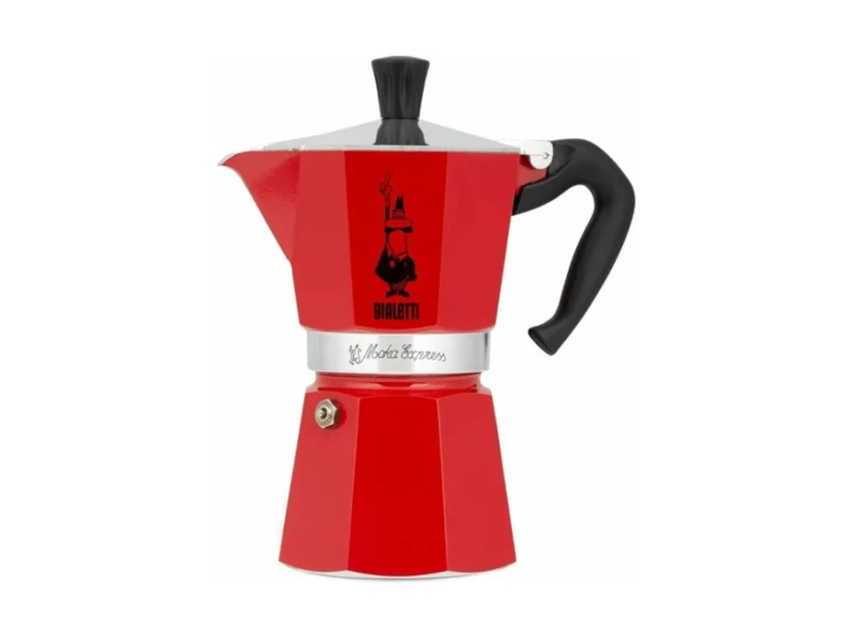Più Venduto Moka express, 6 tazze rosso