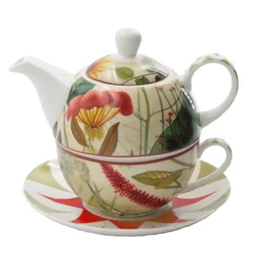 Compra Online Mirabilia, tea4one con piattino rosso 300 ml