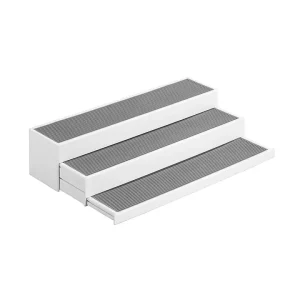 Spedizione Espresso Scaffale a scala, 3 gradini allungabili, bianco
