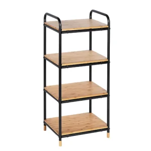 Scaffale loft, 4 piani, marrone/nero Direttamente Dal Produttore