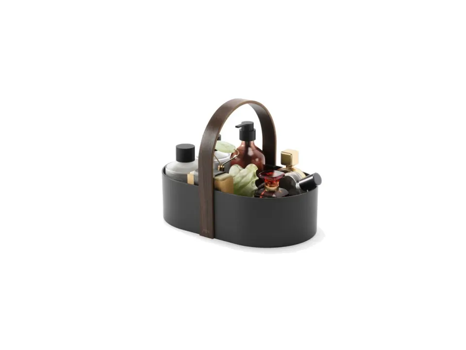Occasione Belwood, portaoggetti - nero/noce