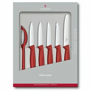 Offerta Limitata Set accessori cucina swiss classic con manico rosso