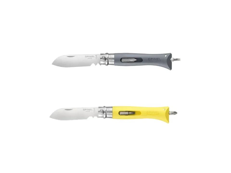 Prezzo Conveniente Coltello n°09 bricolage grigio/giallo