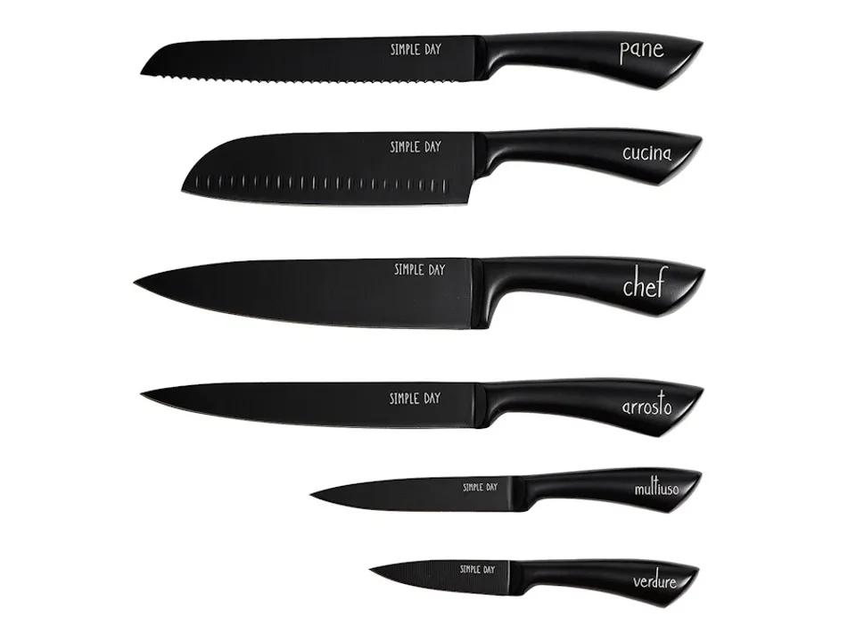 Nuovo Arrivo Set 6 coltelli da cucina funzioni