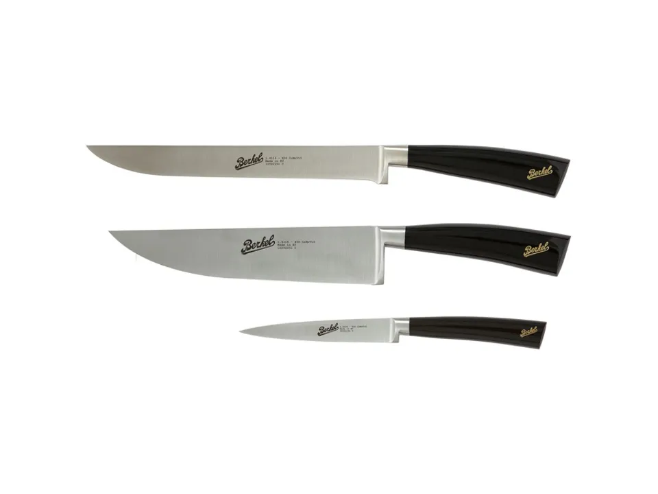 Compra Adesso Elegance, set 3 coltelli chef - nero