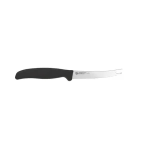 Reso Gratuito Supra - coltello bar lama dentata nero, 11 cm
