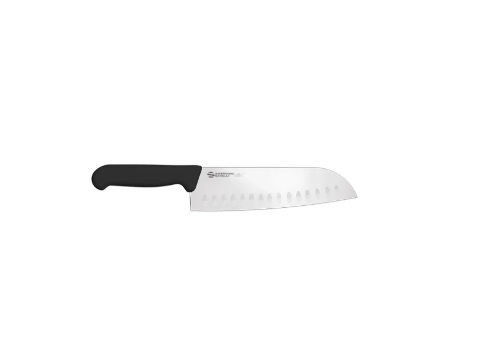 Supra - santoku lama alveolata nero, 18 cm Consegna Rapida
