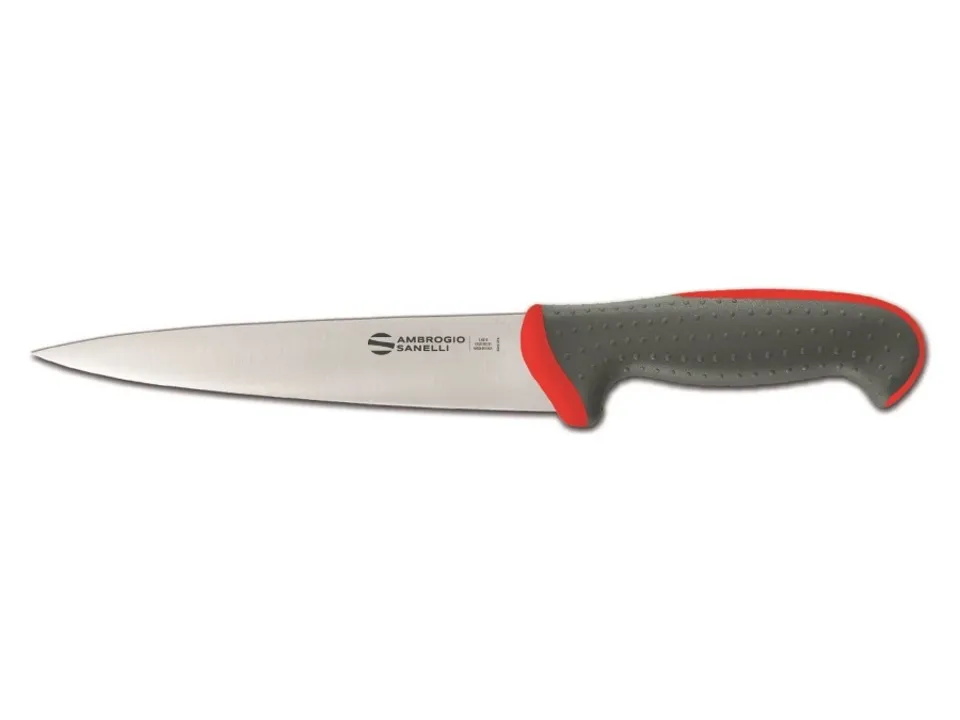 Professionale Tecna colore - coltello scannare, rosso, 18 cm
