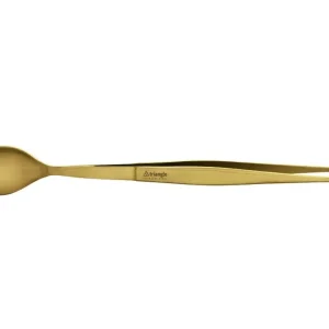 Bestseller Pinza + cucchiaio da assaggio dorata, acciaio inox cm 17